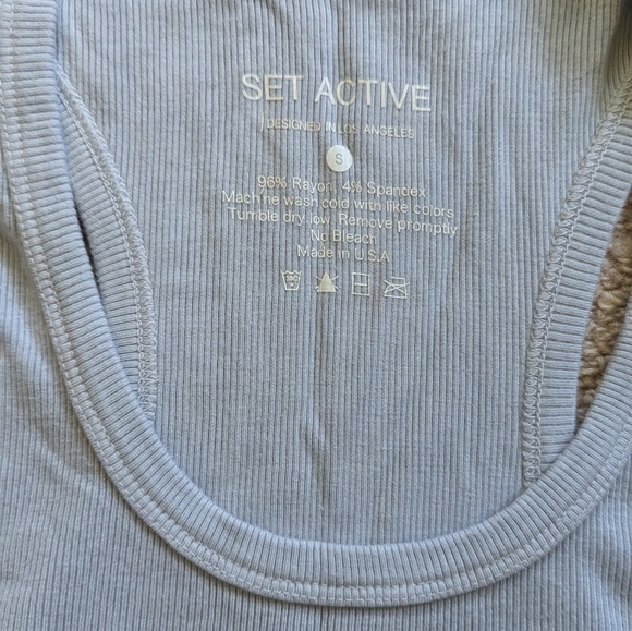 Set Active Racerback Tank Top Size Small - Picture 2 of 3
